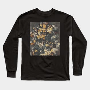 Flowers Design Dramatic Long Sleeve T-Shirt